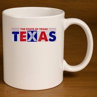 The State Of Texas Logo 11oz C Handle Ceramic Mug