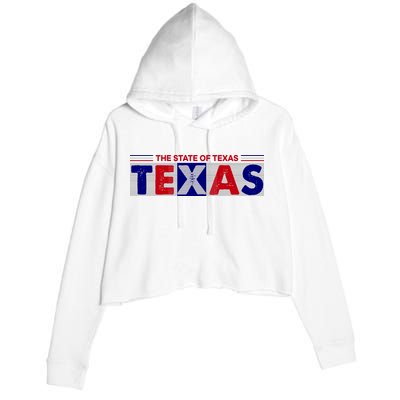 The State Of Texas Logo Crop Fleece Hoodie