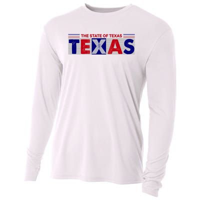 The State Of Texas Logo Cooling Performance Long Sleeve Crew