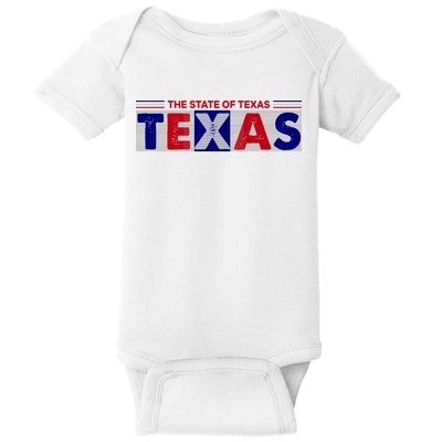 The State Of Texas Logo Baby Bodysuit