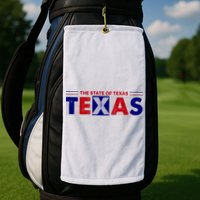 The State Of Texas Logo Golf Towel