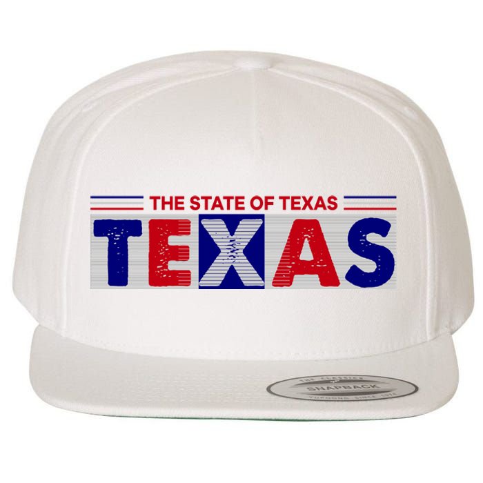 The State Of Texas Logo Wool Snapback Cap