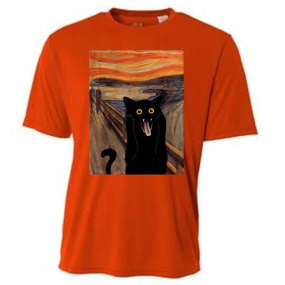 The Scream Picture Munch Cats Mice Parody Cooling Performance Crew T-Shirt