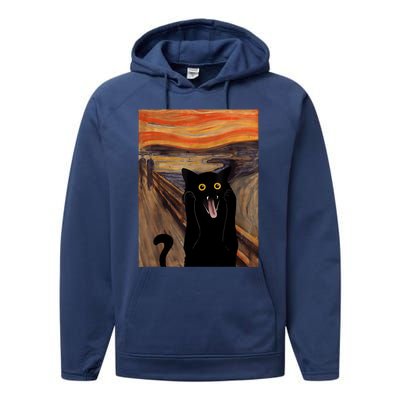 The Scream Picture Munch Cats Mice Parody Performance Fleece Hoodie