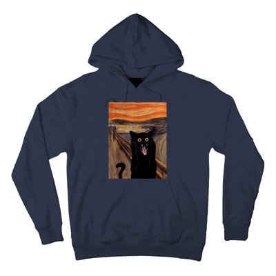 The Scream Picture Munch Cats Mice Parody Hoodie