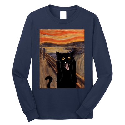 The Scream Picture Munch Cats Mice Parody Long Sleeve Shirt