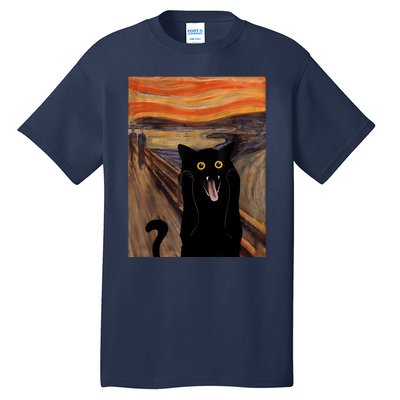 The Scream Picture Munch Cats Mice Parody Tall T-Shirt