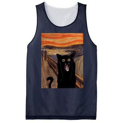 The Scream Picture Munch Cats Mice Parody Mesh Reversible Basketball Jersey Tank