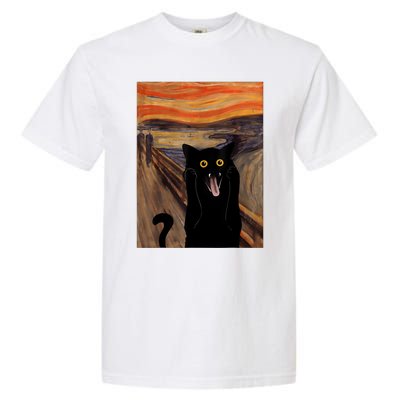 The Scream Picture Munch Cats Mice Parody Garment-Dyed Heavyweight T-Shirt