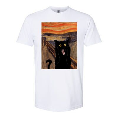 The Scream Picture Munch Cats Mice Parody Softstyle CVC T-Shirt