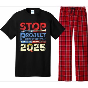 Trump Stop Project 2025 Look It Up YAll Pajama Set