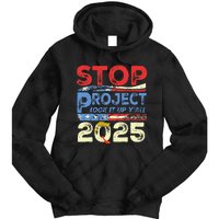 Trump Stop Project 2025 Look It Up YAll Tie Dye Hoodie