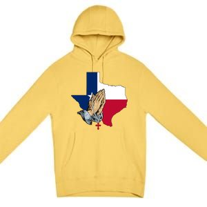 Texas Strong Pray For Uvalde Premium Pullover Hoodie