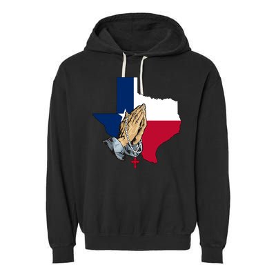 Texas Strong Pray For Uvalde Garment-Dyed Fleece Hoodie