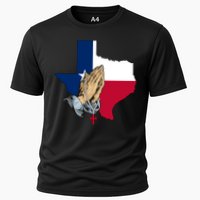 Texas Strong Pray For Uvalde Cooling Performance Crew T-Shirt