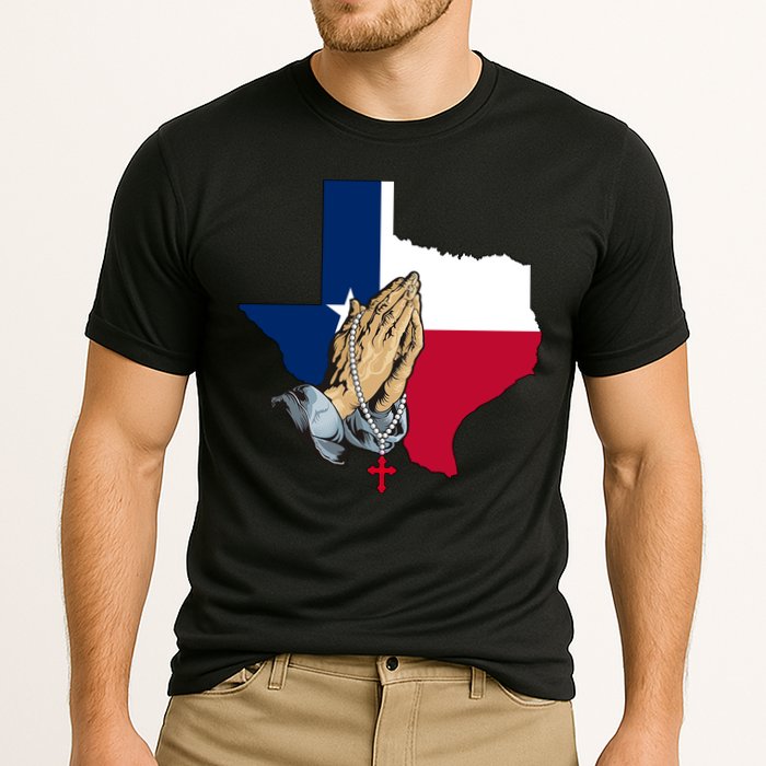 Texas Strong Pray For Uvalde Cooling Performance Crew T-Shirt