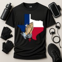 Texas Strong Pray For Uvalde Cooling Performance Crew T-Shirt