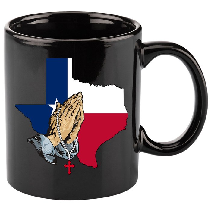Texas Strong Pray For Uvalde 11oz C Handle Ceramic Mug
