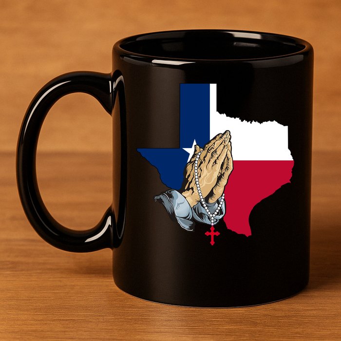 Texas Strong Pray For Uvalde 11oz C Handle Ceramic Mug