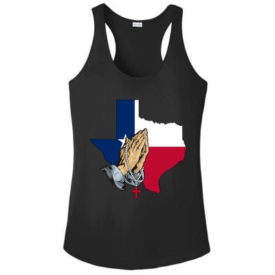 Texas Strong Pray For Uvalde Ladies PosiCharge Competitor Racerback Tank