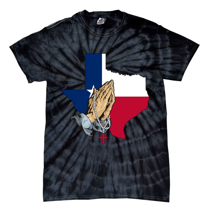 Texas Strong Pray For Uvalde Tie-Dye T-Shirt