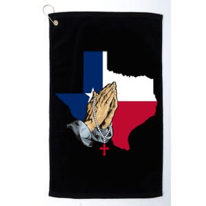 Texas Strong Pray For Uvalde Platinum Collection Golf Towel