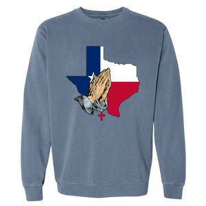 Texas Strong Pray For Uvalde Garment-Dyed Sweatshirt