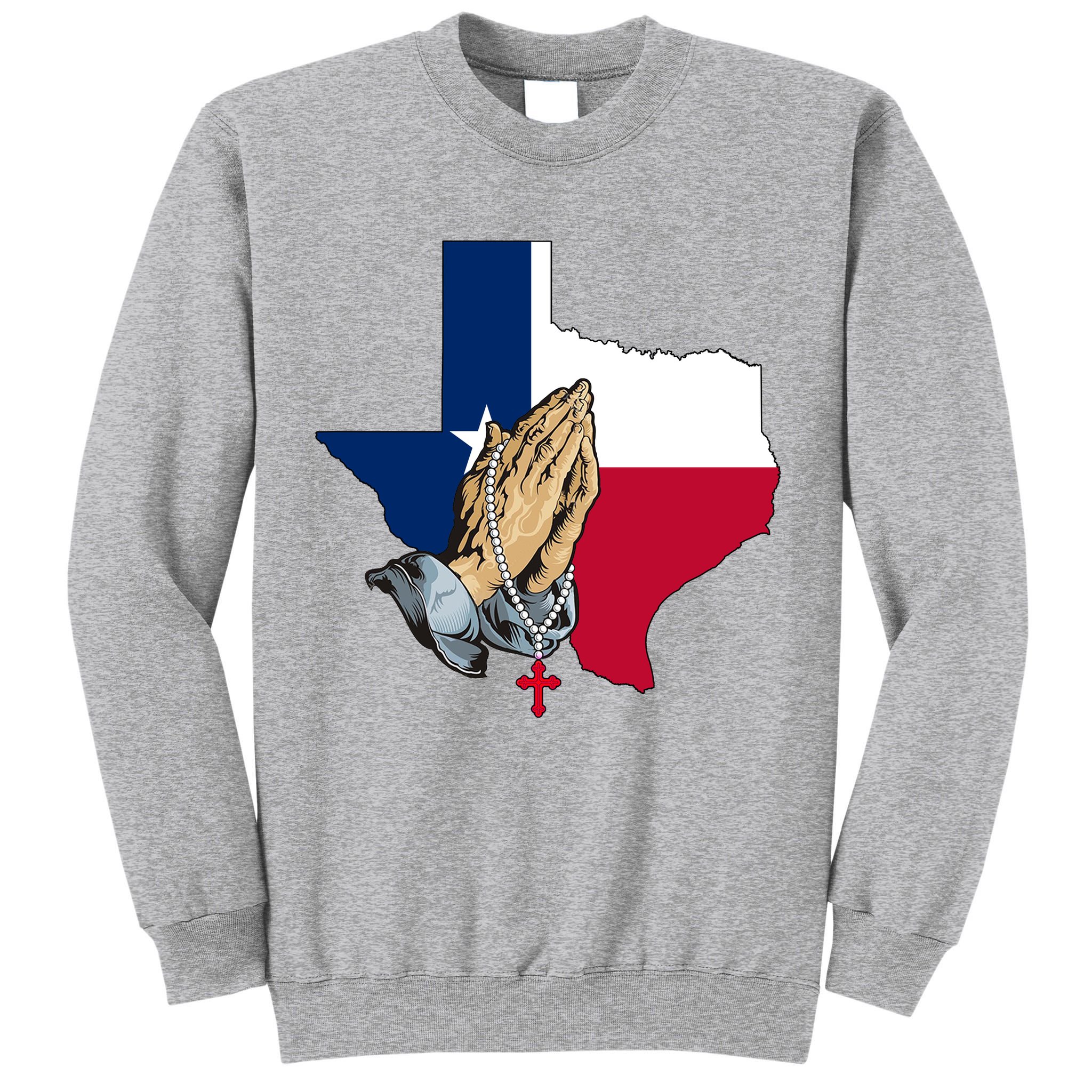 Texas Strong Pray For Uvalde Tall Sweatshirt