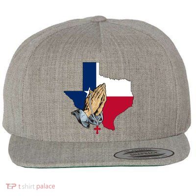 Texas Strong Pray For Uvalde Wool Snapback Cap