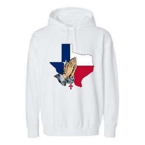 Texas Strong Pray For Uvalde Garment-Dyed Fleece Hoodie