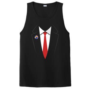 Trump Suit President Funny PosiCharge Competitor Tank