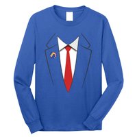 Trump Suit President Funny Long Sleeve Shirt