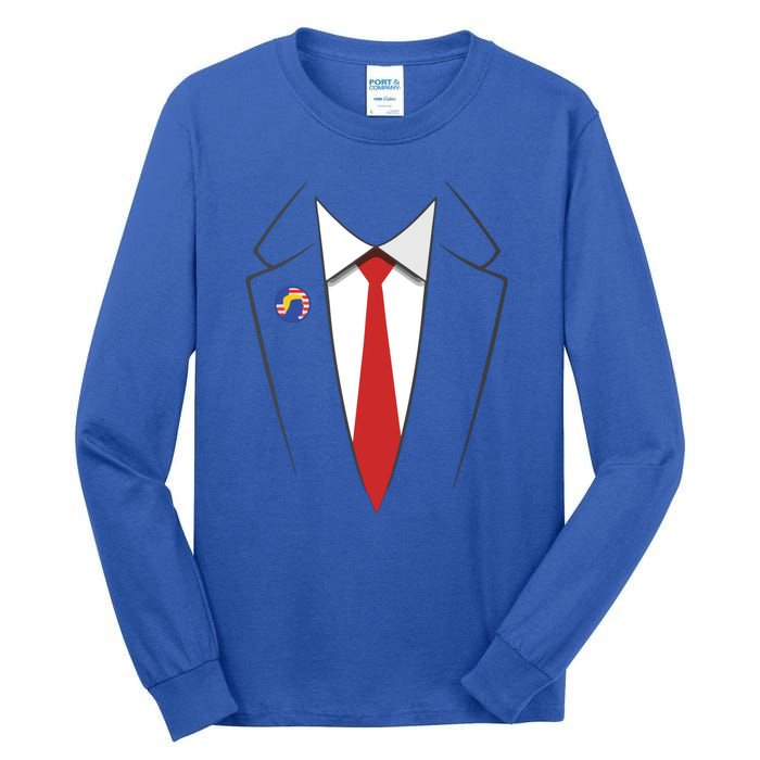 Trump Suit President Funny Tall Long Sleeve T-Shirt