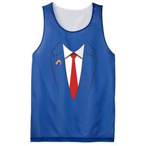 Trump Suit President Funny Mesh Reversible Basketball Jersey Tank