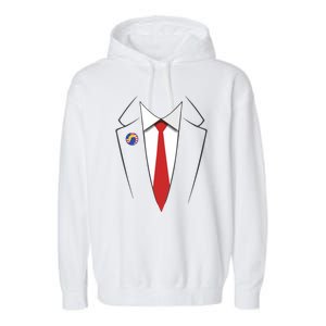 Trump Suit President Funny Garment-Dyed Fleece Hoodie