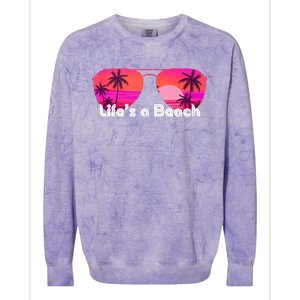 Tropical Sunset Paradise Colorblast Crewneck Sweatshirt