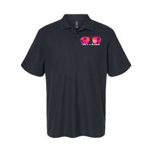 Tropical Sunset Paradise Softstyle Adult Sport Polo