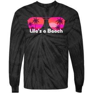 Tropical Sunset Paradise Tie-Dye Long Sleeve Shirt