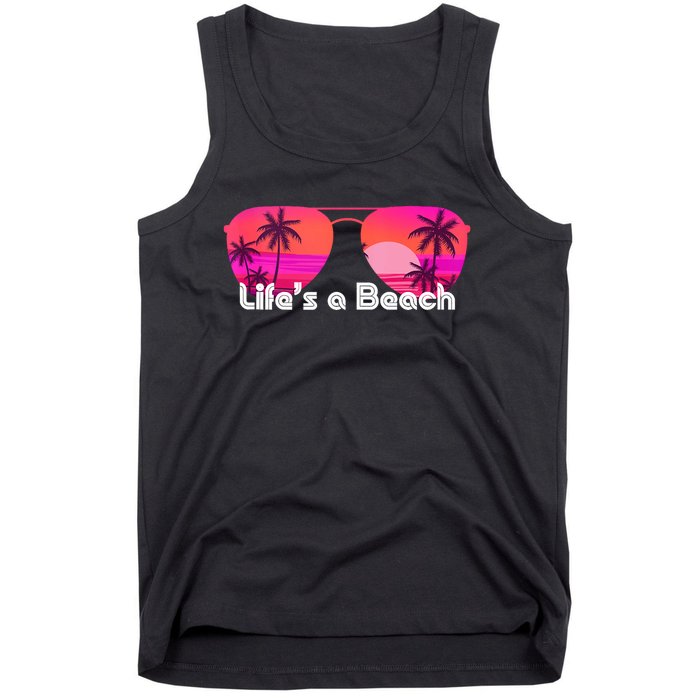 Tropical Sunset Paradise Tank Top