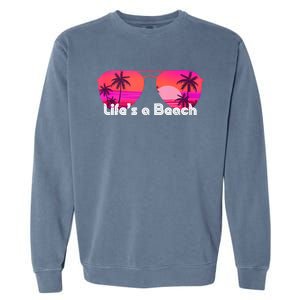 Tropical Sunset Paradise Garment-Dyed Sweatshirt