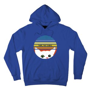 The Sneaky Peeky Cat Nope Not Today Gift Hoodie