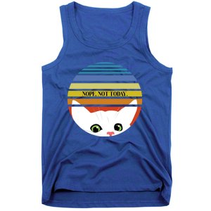 The Sneaky Peeky Cat Nope Not Today Gift Tank Top