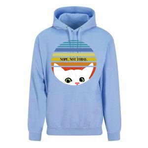 The Sneaky Peeky Cat Nope Not Today Gift Unisex Surf Hoodie