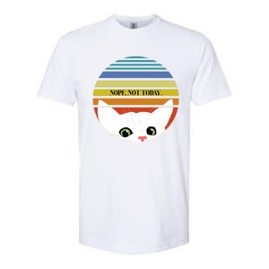 The Sneaky Peeky Cat Nope Not Today Gift Softstyle CVC T-Shirt