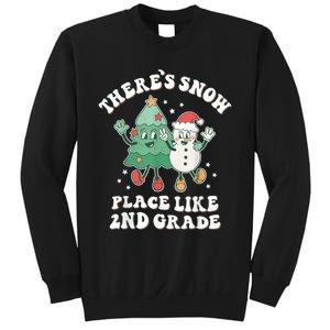 There’s Snow Place Like 2nd Grade Merry Teacher Xmas Snowman Sweatshirt