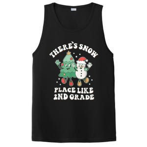 There’s Snow Place Like 2nd Grade Merry Teacher Xmas Snowman PosiCharge Competitor Tank