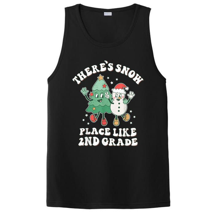 There’s Snow Place Like 2nd Grade Merry Teacher Xmas Snowman PosiCharge Competitor Tank