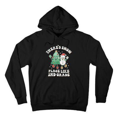 There’s Snow Place Like 2nd Grade Merry Teacher Xmas Snowman Tall Hoodie