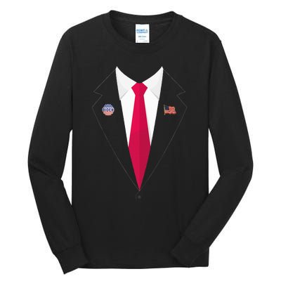 Tuxedo Suit Presidents Day Gift Joe Biden Pin Costume 2020 Tall Long Sleeve T-Shirt