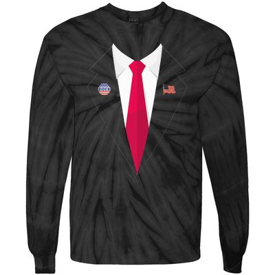 Tuxedo Suit Presidents Day Gift Joe Biden Pin Costume 2020 Tie-Dye Long Sleeve Shirt